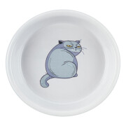 Gamelle Céramique chat grise 