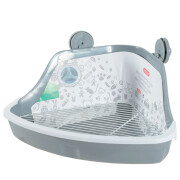 Maison de toilette pour rongeur avec grille