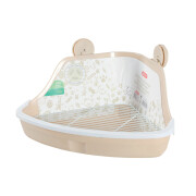 Maison de toilette pour rongeur avec grille