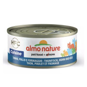 ALMO NATURE 6 Pâtées pour chat au Thon, Poulet et Fromage