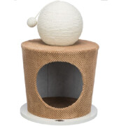 Maisonnette pour chat avec boule griffoir, Design, Original