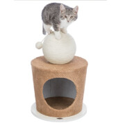 Maisonnette pour chat avec boule griffoir, Design, Original