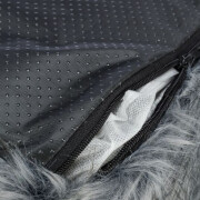 Coussin épais déhoussable & lavable pour chien Yelina, peluche