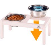 Support gamelle pour chien bois & surélevée