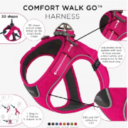 Harnais confort Walk GO ROSE