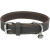 Collier Rustic en cuir gras GRIS pour Chien