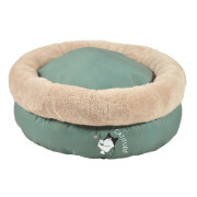 Panier pour chat extra doux Nid Tea Party VERT