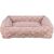 Panier orthopédique chien : mémoire de forme, couchage confortable Loki ROSE
