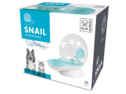 Fontaine à eau chat sans électricité, sans fil Snail BLEU