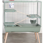 Cage Lapin sur pied : XL, Intérieur, 100 cm, 3 étages