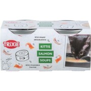 Soupe pour chat liquide, hydratation, Saumon Poulet, Taurine