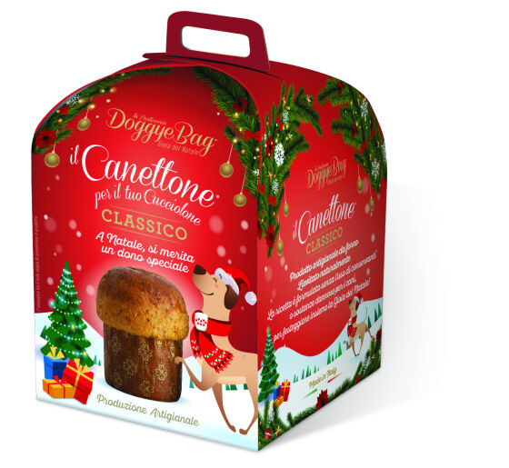 Gâteau de noël Canettone pour chien