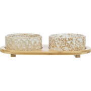 Gamelle double bois, céramique bambou Design