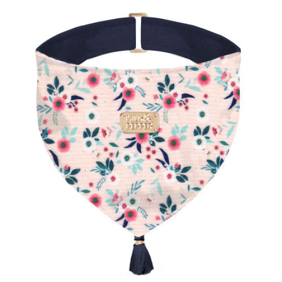 Bandana chien NINON Fleuri rose