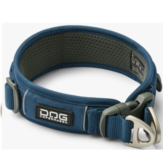 Collier large urban explorer BLEU OCÉAN pour chien