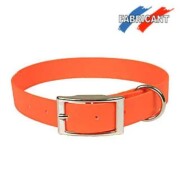 Collier biothane pour chien orange