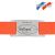 Collier biothane pour chien orange