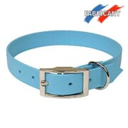 Collier chien biothane bleu