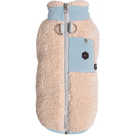 Pull pour chien avec harnais intégré Alpaga Bleu