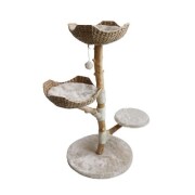 Arbre à Chat Scandinave : Design bois naturel AZKARA