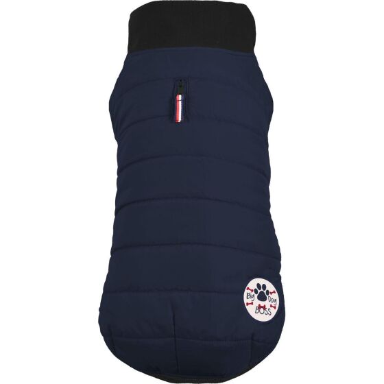 Manteau Bouledogue : douillet, imperméable pour chien Costaud BLEU