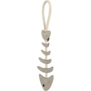 Jouet pour Chien en Cuir Véritable arête de Poisson sur Corde