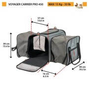 Sac de transport chien et chat voyager carrier pro 450