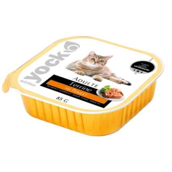 Terrine au poulet pour chat – 85G  YOCK NUTRITION