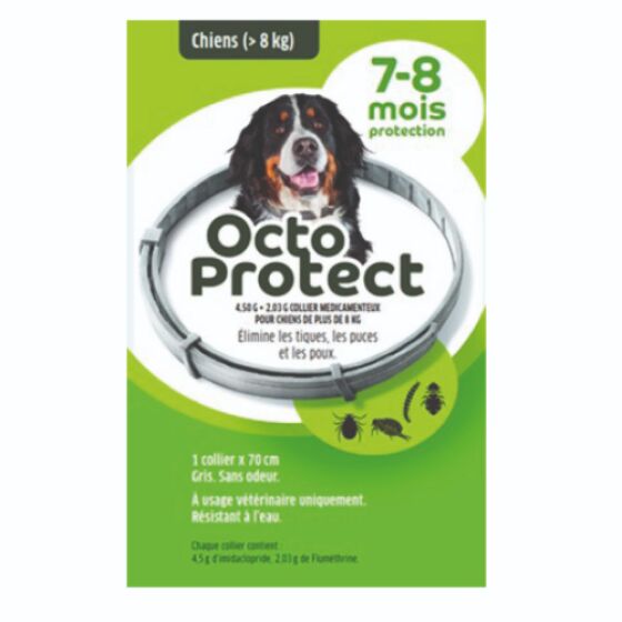 Collier antiparasitaire Octoprotect pour chien