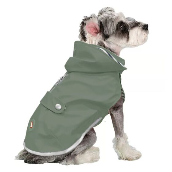 Imperméable Saint-Malo Kaki pour Chien, Protection élégante contre la pluie