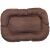 Coussin ovale antidérapant & imperméable marron 300D