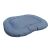 Coussin soft 2 en 1 bi-matière bleu