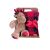Ensemble peluche & couverture Noël – peluche renne + plaid 100×75 cm