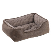 Panier pour chien & chat rectangulaire soft antidérapant marron