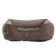 Panier pour chien & chat rectangulaire soft antidérapant marron