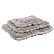 Matelas tout doux antidérapant gris pour chien