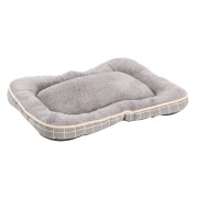 Matelas tout doux antidérapant gris pour chien