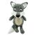 Jouet chien peluche loup avec son 15 cm