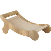 Chaise longue avec griffoir pour chat Boréal en bois FSC