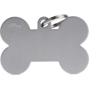 Médaille os personnalisable grise MyFamily