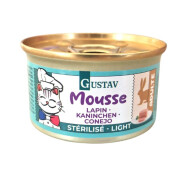 Mousse pour chat stérilisé au Lapin – 85G