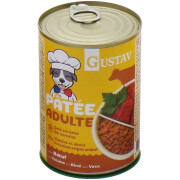Gustav - Pâtée pour chien adulte bœuf - sans céréales (70 % protéines)