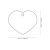 Médaille pour chien forme cœur personnalisable finition doré