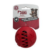 Jouet pour chien distributeur de friandises balle ronde en caoutchouc