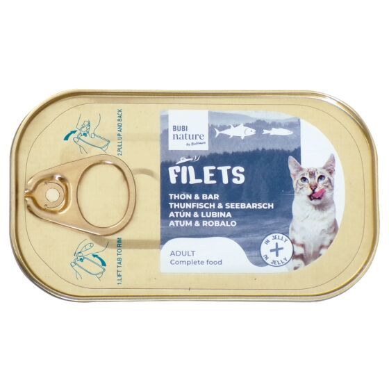 BUBI nature filets 85g, pâtée naturelle pour chat adulte