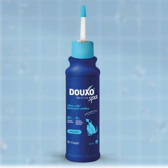 Nettoyant oreilles Douxo Spa hypoallergénique chien & chat 120 ml