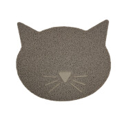 Tapis de toilette pour chat forme tête de chat