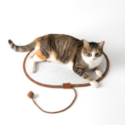 Tapis griffoir chat avec corde et balle