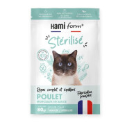 Repas complet pour chat stérilisé au poulet 80G
